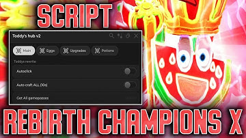 Rebirth Champions X script – (Auto Click, Auto Craft, Get all gamepass, Unlock Portals)