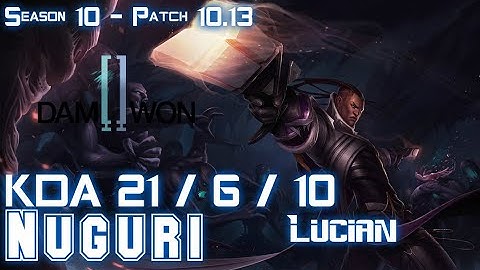 DWG Nuguri LUCIAN vs JAX Top - Patch 10.13 KR Ranked