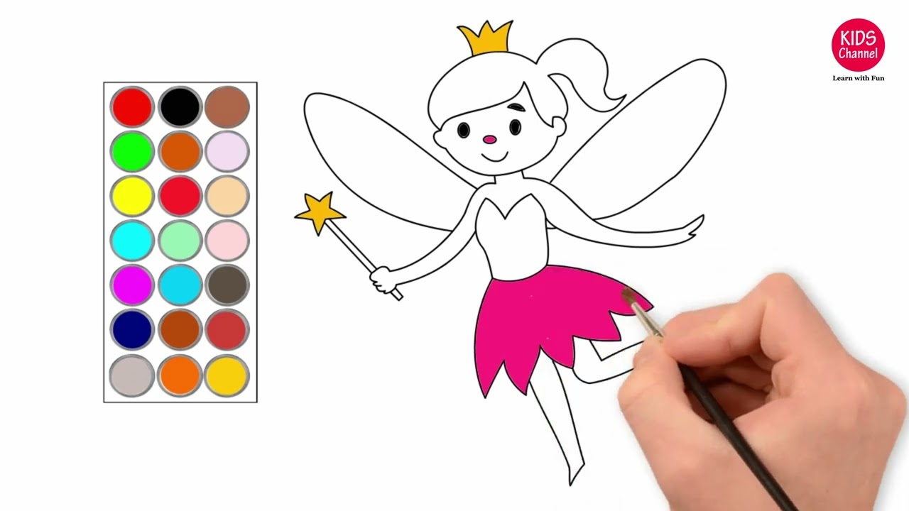 Free Fairy Coloring Pages for Kids and Adults