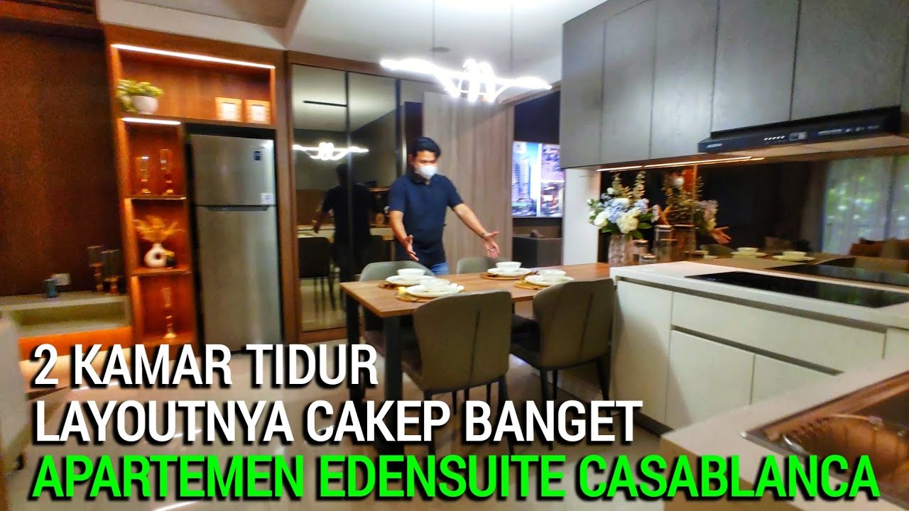 LAYOUTNYA CAKEP BANGET APARTEMEN BARU EDENSUITE CASABLANCA