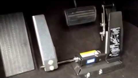 How to use a removeable left foot gas pedal in a Honda Crossover