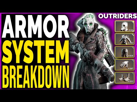 HOW OUTRIDERS ARMOR SYSTEM WORKS - From Common Gear to Legendary Gear Armor Crafting