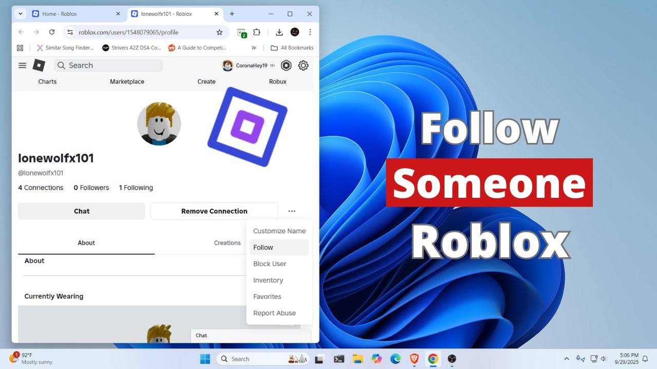 How To Follow Someone On Roblox YouTube 