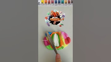 When I Mixing Color (Anxiety) #colormixing #satisfying #insideout2 #mixingcolor #oddlysatisfying