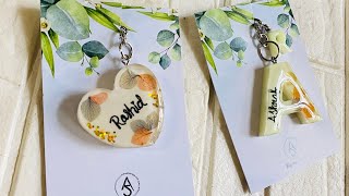 Cute resin keychain box  making