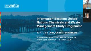 [Recording] Information Session: United Nations Chemicals and Waste Management Study Programme