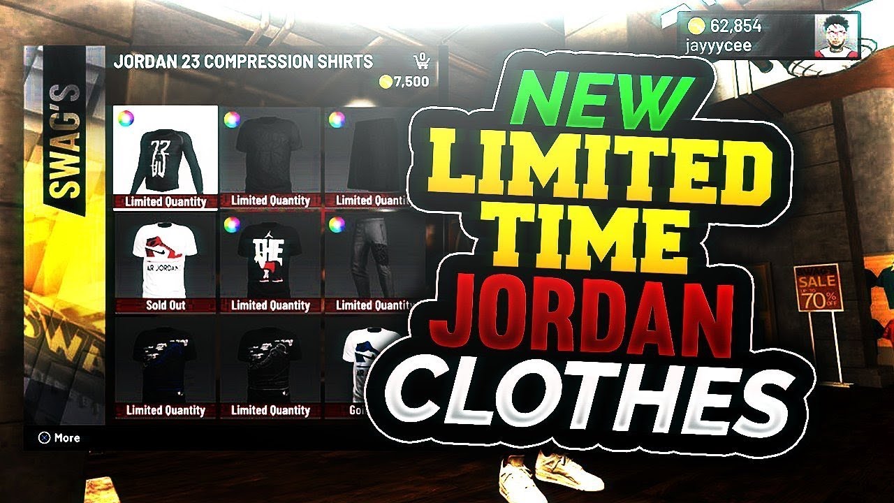 NBA 2K19 NEW CLOTHES IN SWAGS STORE NEW LIMITED TIME ONLY JORDAN RETRO