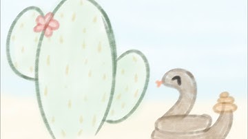 The tree hugger//and the rattle snake said I wish I had hands 🐍🌵💕#animation #capcut #drawing #art