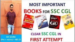 BEST BOOKS FOR SSC CGL PREPARATION | PRE + MAINS #ssccgl2018 #sscpreparation