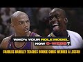 Charles barkley schools chris webber whos your role model now  dominates golden state warriors