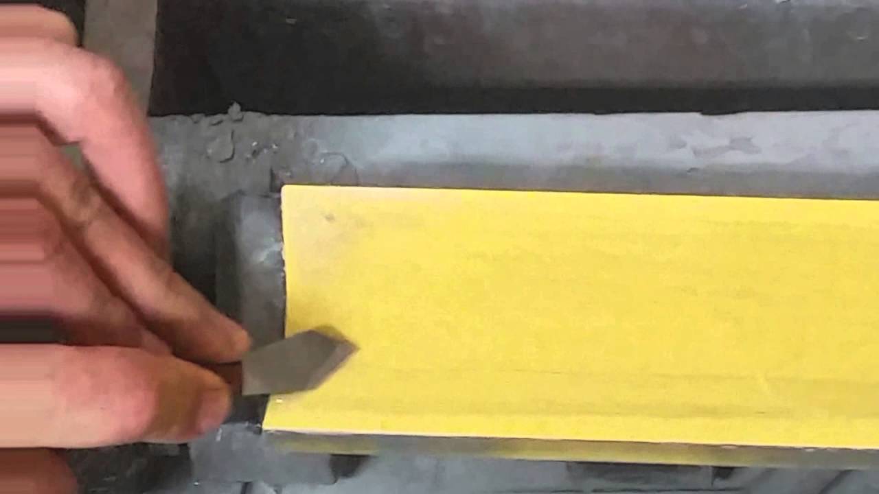 How to sharpen a marking knife YouTube