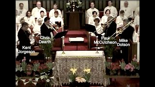 Trombone Quartet at First Methodist Church, Parkersburg WV on Easter 2003