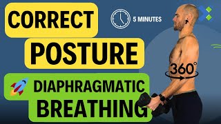Better Posture and Core Strength with Diaphragmatic Breathing  & Rib Cage Expansion
