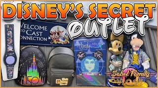 SECRET DISNEY OUTLET STORE SHOPPING | Cast Connection - BIG Discounts Disney Merchandise & Furniture