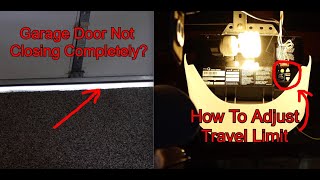 How To Set Travel Limits On Chamberlain Garage Door Opener by Get It Done Home Repair 1,360 views 3 months ago 4 minutes, 59 seconds