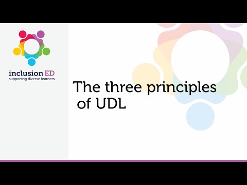 The three principles of UDL