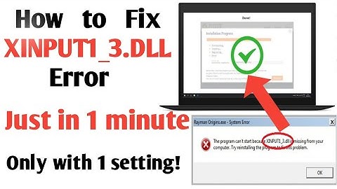 How To Fix XINPUT1_3.DLL Missing Error | XINPUT1_3.DLL Is Missing