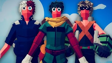 DEKU + BAKUGO + TODOROKI (MHA) VS EVERY UNIT IN TABS | Totally Accurate Battle Simulator