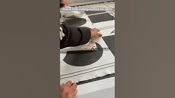 Round knife cutting machine for fabric #digitalcutter