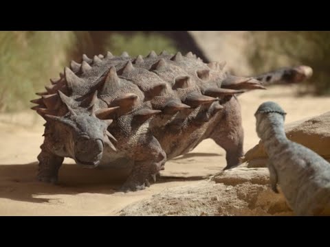 Prenocephale herd annoying a Tarchia | Prehistoric Planet #prehistoricplanet