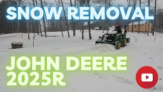 Plowing Snow with the John Deere 2025r