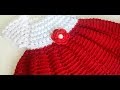 Vestido tejido a crochet o ganchillo - 0 a 3 meses - tejido facil