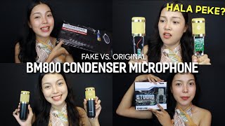 SHOPEE BM-800 CONDENSER MICROPHONE (FAKE VS. ORIGINAL) [COMPARISON VIDEO]