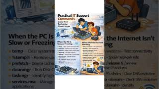 Practice IT Support Commands #computer #computercourse #computerknowledge #technology #commands #ai