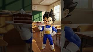 Vegeta se adueñó del pastel de Luffy sin permiso