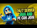 Minecraft 24/7 Server Live Public Smp Java + Pe