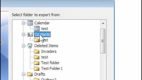 How to export your contacts from Outlook