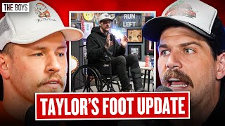 Taylor Lewan Gives An Update On His Gout Ridden Foot | Bussin' With The Boys