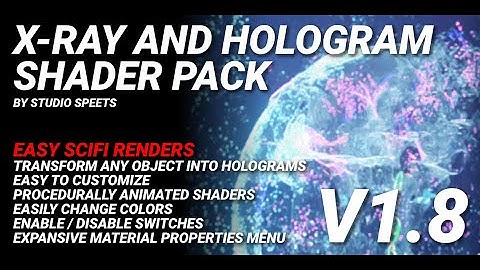 X-Ray and Hologram Shader pack v1.85  | #blender #b3d #tutorial #blendertutorial #blender3d