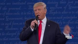 Presidential debate: Trump attacks Bill Clinton for alleged abuse to women