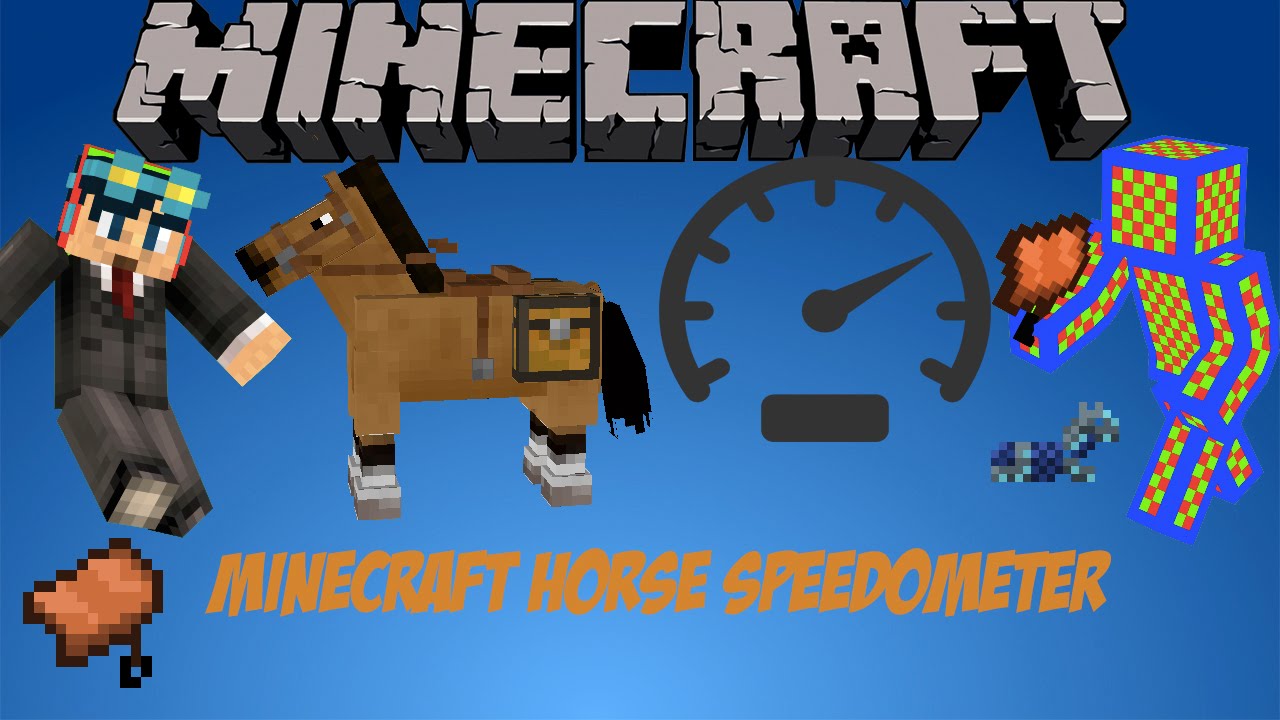 Minecraft Horse Speedometer YouTube