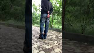 Precious Baby Monkeys Clinging to Man’s Legs