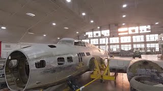 Boeing B-17D &quot;The Swoose&quot; undergoing preservation/restoration - National Museum of the USAF
