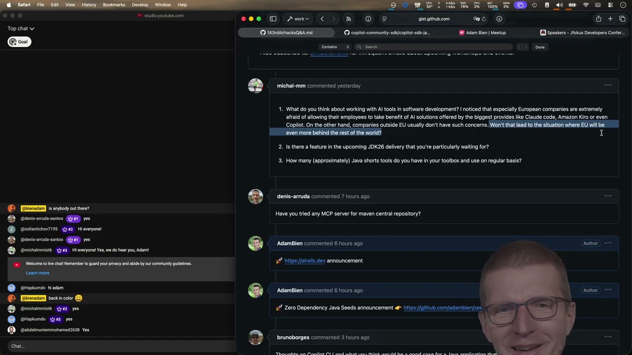 143rd airhacks tv: AI Rails, European Cloud Concerns, and the Year of Standards 