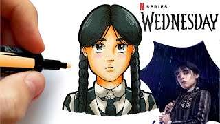 Comment dessiner Mercredi Addams ! (Version Manga)