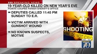 19-year-old shot and killed in Pointe Coupee Parish on New Year’s Eve