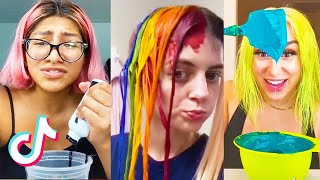 TikTok Hair Color Dye *Fails \& Wins* *PART 3*