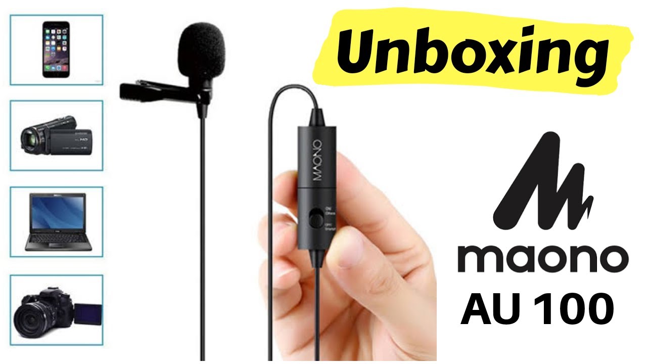 Maono au-100 lavalier condenser lapel microphone unboxing/ Mic Unboxing/Shajees Tips and tricks