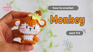 #116 | Monkey Amigurumi Crochet Tutorial (1/2) | How to Crochet a Cute Animal Character @1-minami screenshot 5