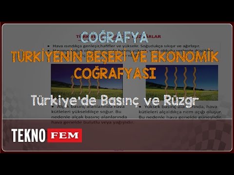 YGS-LYS COĞRAFYA - Türkiye'de Basınç ve Rüzgr
