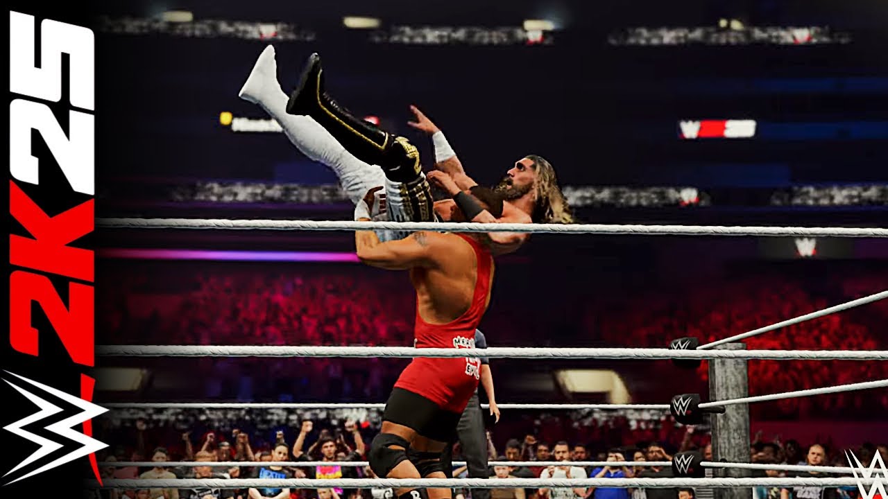 SPEAR vs CURB STOMP! Bron Breakker vs Seth Rollins | WWE 2K25 Gameplay