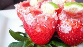 Strawberry Margarita Jell-O Shots!