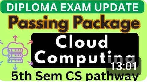 Cloud Computing Passing Package|Diploma exam passing package|Diploma exam update