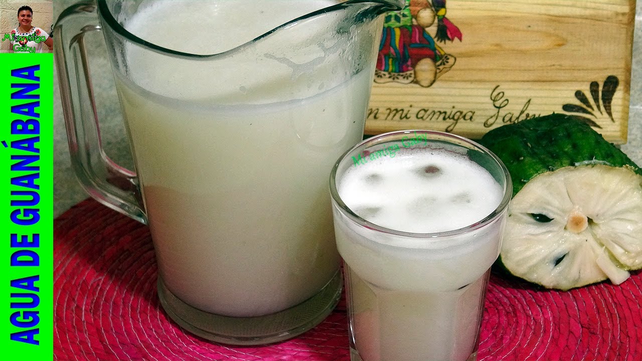 Cómo hacer una deliciosa agua fresca de guanábana natural/Mi amiga Gaby