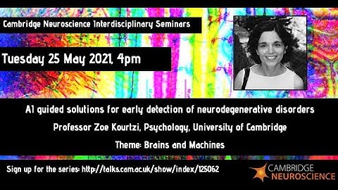 Cam Neuro - Zoe Kourtzi - AI-guided solutions for early detection of neurodegenerative disorders