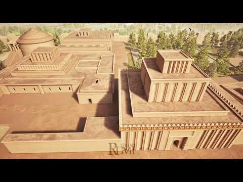 شهر باستانی نسا بازسازی سه بعدی